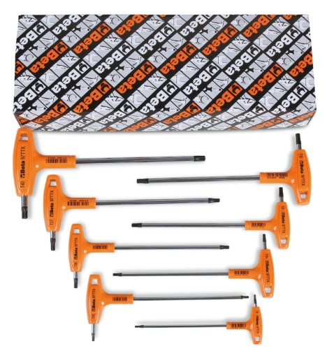 Jeu de 8 clés mâles pour vis Torx® à poignée en T haute performance (art. 97TTX)