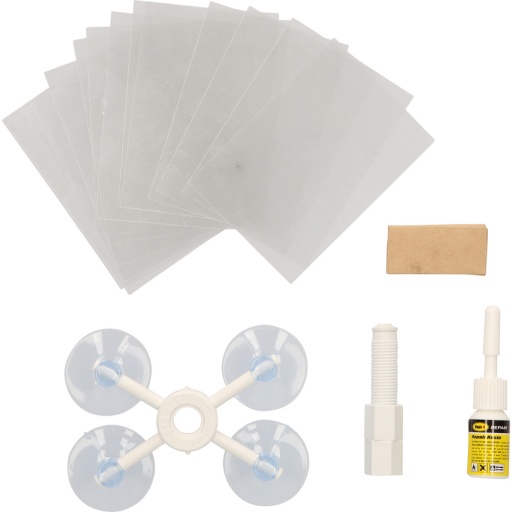 Kit de réparation pare-brise, 15 pcs