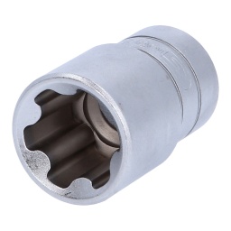 Torx-E-Plus (EPL)
Carré d'entraînement intérieur selon DIN 3120 / ISO 1174 avec encoche pour verrouillage par bille
Pour une utilisation manuelle
Finition satinée
Chrome Vanadium