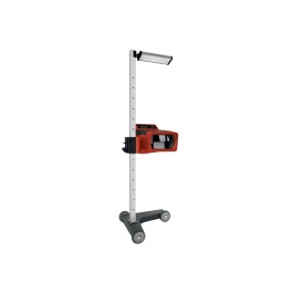 Reglophare à double visee laser - permet le contrôle des phares de tous types de véhicules - station mobile avec 3 roues en caoutchouc - écran de contrôle equipe d'afficheur à cristaux liquides et d'un comm tateur - trois echelles : deux graduées et une coloree - colonne en aluminium - graduation millimetrique - chambre optique réglable en hauteur donnees techniques : tension d'alimentation : 9v chamm de lecture intensite lumineuse : 0-150 klux/m20-240 lux deviation verticale : 0 - 4 % orientation horizontale : +/- 5 cm temperature de stockage : -5°c a +55°c temperature d'utilisation : +5°c a +45°c