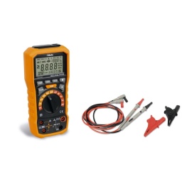 Mégohmmètre pour les tests d'isolation haute tension
Le mégohmmètre Beta associe la technologie à la précision pour les mesures de hautes tension.
Grâce à sa capacité d'isolation jusqu'à 100 GΩ et à une tension de 1000 V, il convient parfaitement pour effectuer des mesures professionnelles et précises dans toutes les applications électriques.
Il est recommandé pour effectuer des messures sur les véhicules hybrides ou électriques

Caractéristiques techniques :
Plage de mesure Tolérance
Tension AC : 10V - 600V ±(1.5% +5)
Tension DC : 0V - ±600V ±(1.5% +5)
Resistance: 0.01Ω - 200Ω ±(2% +5)
Test isol : @1000V : 0.01 - 100GΩ ±(1.5% +5)
Frequence : 1~1KHz ±(0.1% +3)
