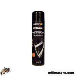 Mousse nettoyant jantes
permet de nettoyer les jantes et les enjoliveurs sans effort. 
la mousse agit efficacement. memm sur les supports verticaux et nettoie en profondeur