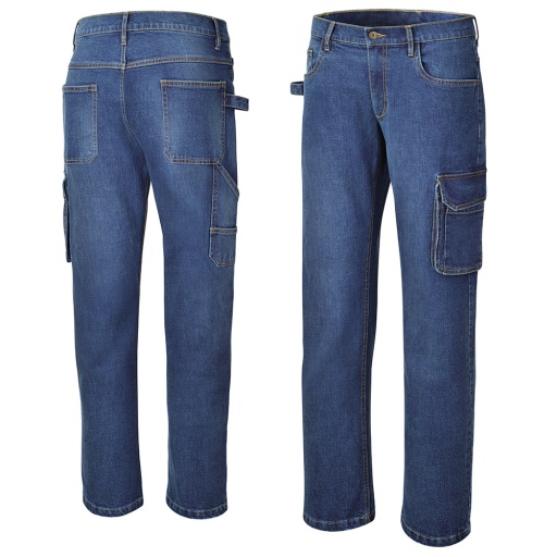 Pantalon jeans de travail élastifié