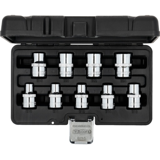Jeu de douilles 1/2'' TORX E CHROMEplus 9 pcs