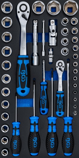 Module pour art. 2002 | Jeu de douilles et tournevis | 43 pièces