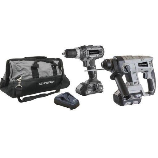 Pack Perceuse 35+Perforateur+Grand Sac De Rangement+Chargeur+Batterie 2ah Et 4ah