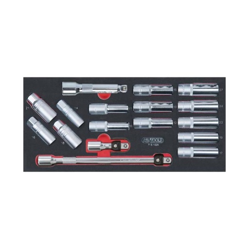 Module de douilles longues 17 pièces ultimate 1/2"