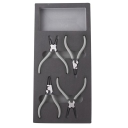 Composition :
- OS5101 : pince droite circlips intérieur 10-25mm L.140mm Pointe ?1.3mm CR-MO
Poignée gainée
Standard DIN ISO 5256
- OS5102 : pince droite circlips extérieur 10-25mm L.140mm Pointe ?1.3mm CR-MO
Poignée gainée
Standard DIN ISO 5254
- OS5103 : pince courbée circlips extérieur 10-25mm L.130mm Pointe ?1.3mm CR-MO
Poignée gainée
Standard DIN ISO 5254
- OS5104 : pince courbée circlips intérieur 10-25mm L.130mm Pointe ?1.3mm CR-MO
Poignée gainée
Standard DIN ISO 5256
Format 1/3 de servante
