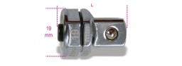 Adaptateur pour douilles 1/2" à déverrouillage rapide pour clés à cliquet 19 mm