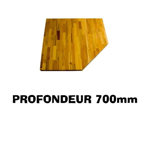 Plateau bois SRM meuble d'angle profondeur 700mm