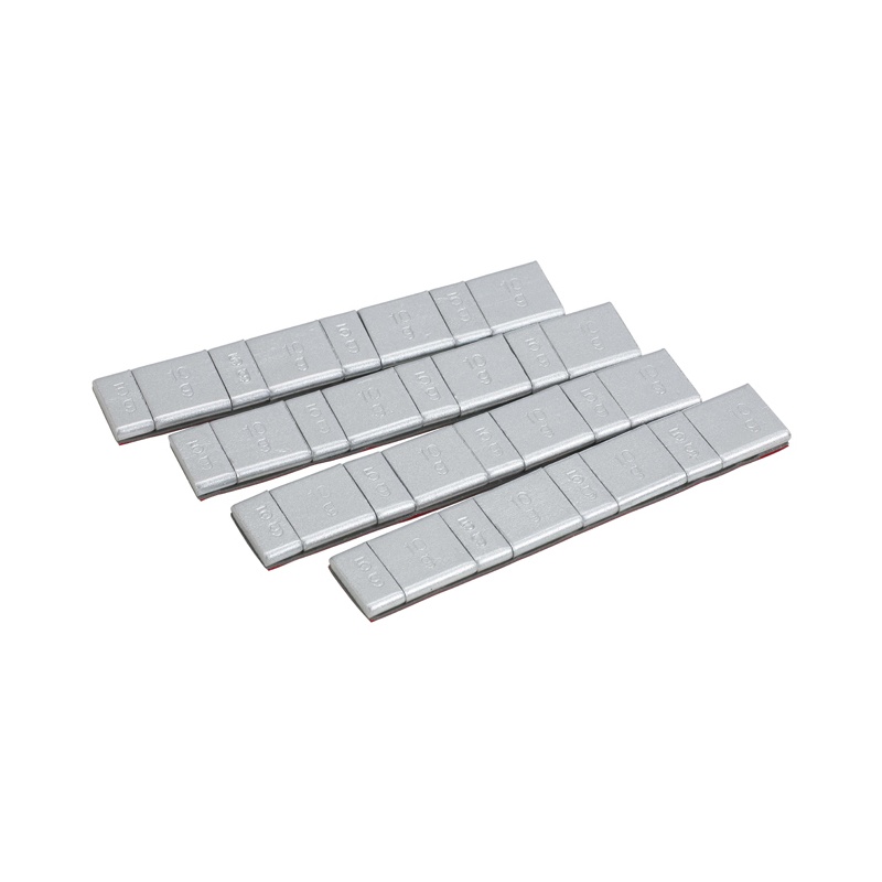 Lot De 50 Masses D'Équilibrage 45g En Acier FE/S Pour Jantes Acier - Compatible Voitures, SUV, Fourgonnettes - Revêtement Polymère Anti-Rouille