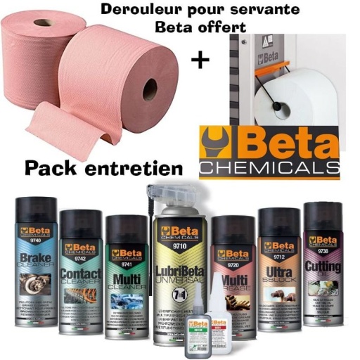 Pack produit d entretien Beta chimicals. spécial pour servante d atelier Beta