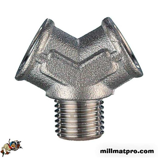 Raccord en y mâle et femelle 1/4"