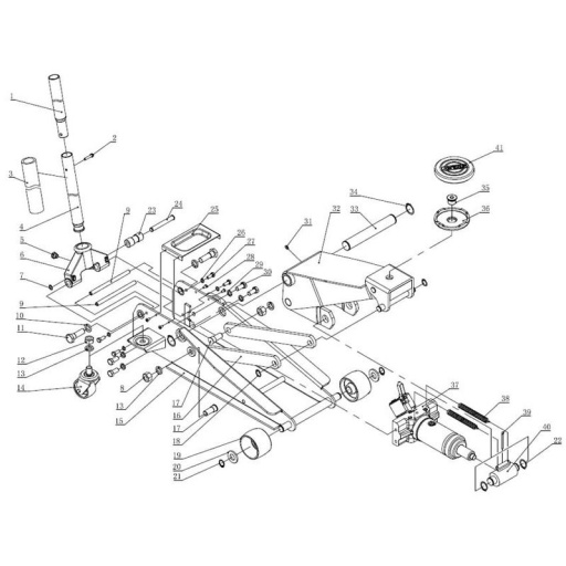 Jeu de 2 ressorts de rappel pour cric KS tools 161.0366