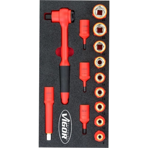 Module douilles isolées 14 pièces