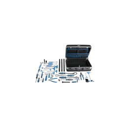Composition 50 outils pour vélo en valise de maintenance
190.1/1abi (1/2"). 1609/2bi (350). 1666/2dp (2.2).
1657blue. 1613/2bi (15). 1750/2bi. 1617/2dp (13. 14. 15.
16. 17. 32). 1630/2p (3.3. 3.45). 1647/2abi. 1661/4 (14). 1670.5/4. 193hx (2.
2.5. 3. 4. 5. 6. 8. 10). 193tx (tx10. tx 25). 1720/2dp. 615tbi (ph 1 x 80. ph 2 x 100).
605tbi (1 x 5.5 x 125. 0.8 x 4.0 x 125). 1643/4 (0 - 1.2). 1670/2bi
(11/12). 584/2polly (180). 1753/6. 969s (485 x 380 x 175). 969.5s