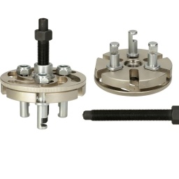 Extracteur de poulie universel à 3 griffes
Pour extraire sans dommage les poulies à courroies
Utilisable pour différents diamètres et positions des trous
Faible encombrement grâce à une construction compacte
Utilisable sur un moteur en place ou démonté
Plus d’information
6 pans extérieur en mm : 19,0
Envergure A en mm :	71,0 mm
Hauteur des pointes des griffes D :	9,8 mm
Largeur des griffes G :	12,0 mm
Nombre de griffes :	Avec 3 griffes
Profondeur de prise B :	29,0 mm
Profondeur de prise des griffes E :	6,5 mm
Profondeur totale des griffes F :	14,0 mm
Vis de force mm :	M14x1,5 x 90