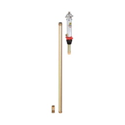 Pompe pneumatique pour la distribution d'huile pour cuve
rapport 5:1 débit : 18l/min
corps moteur en aluminium longueur 34.5 cm
plongeur en acier au carbone longueur 125 cm
joint nbr
raccord entree d'air : f1/4"g
raccord de sortie : f1/2"g
pression : 6-8 bar
consomm tion moyenne d'air : 350l/min
viscosite max de l'huile debitee : 240 sae
pompe à double effet : regularite de la distribution du fluide. usure plus faible. fiabilite dans le temps