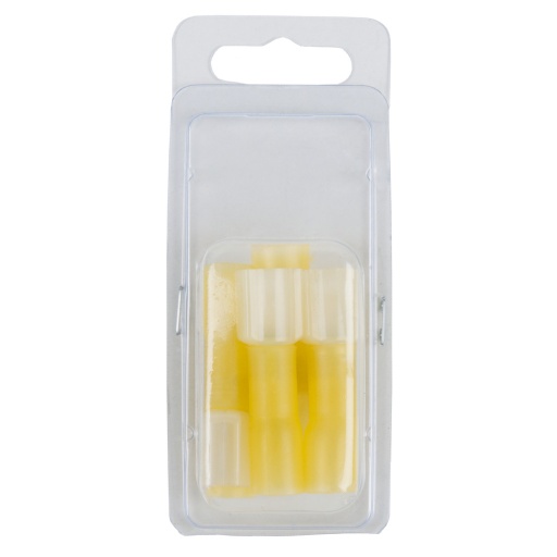 Assortiment de raccords &agrave; sertir isol&eacute;s jaunes AWG12-10 6 pcs connecteur