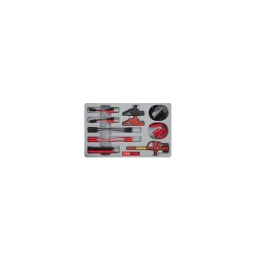 Coffret d'accessoires pour testeurs (Multimètres. lampe ...)

- 1 câble rouge 1m
- 1 câble noir 1m
- 1 testeur pour injections
- 2 câbles pour testeur led
- 2 câbles pour testeurs a aiguilles noirs
- 2 câbles pour testeur a aiguilles rouges
- 2 pointe a testeur (r/n)
- 2 pinces crcodiles (r/n)
