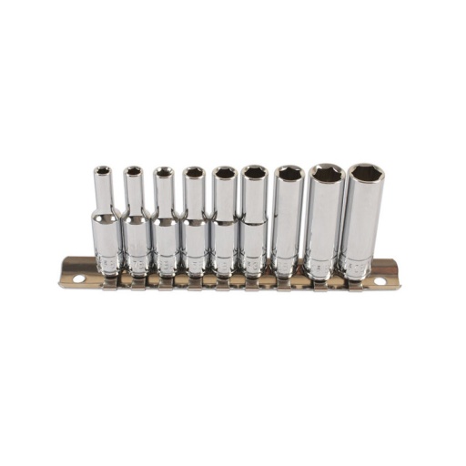 Jeu de 9 douilles longues ba 1/4