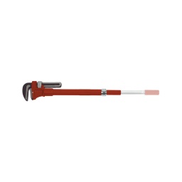 Cle serre-tubes stillson 24 pouces télescopique 
Encombrement réduit grâce à son bras téléscopique 
24 pouces avec l'encombrement du 17 pouces.
Taille: 24 pouces 
Diamètre: 95mm
Longueur: 585-780mm
Nm: 3800
Poids: 3,15kg 