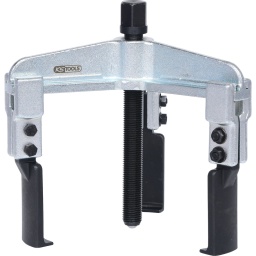 Idéalement conçue pour les endroits exigus
Répartition et centrage régulier des forces
Extracteur intérieur ou extérieur par inversement des griffes
Vis hydraulique adaptable sur filetage G1/2"
Vis de force extrêmement robuste avec filetage durci