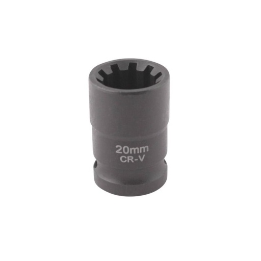 Douille 10 pans 20mm 1/2" CrV pour étrier de frein