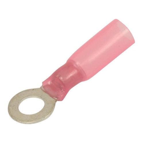 Cosses à œil isolées thermorétractables M5 0,5 à 1mm²