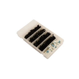 Coffret 290 agrafes automobiles pour BMW
- ensemble d'agrafes pour differentes parties des véhicules. protection capot. garniture de porte. fixation pare choc et baguette...