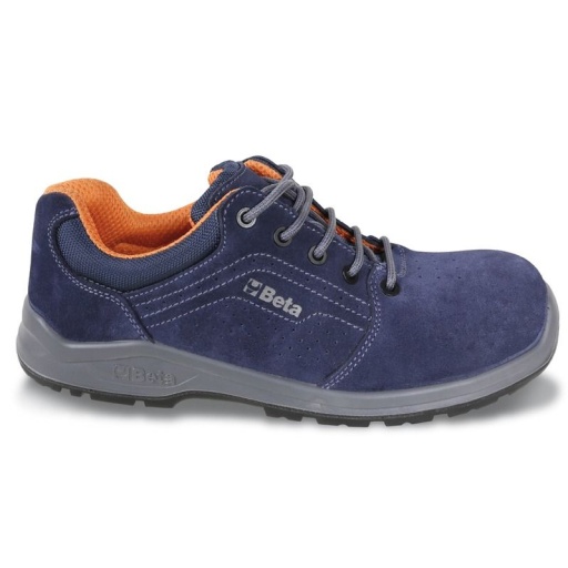 Chaussure basse type tennis aérée en croûte de velours Misano
