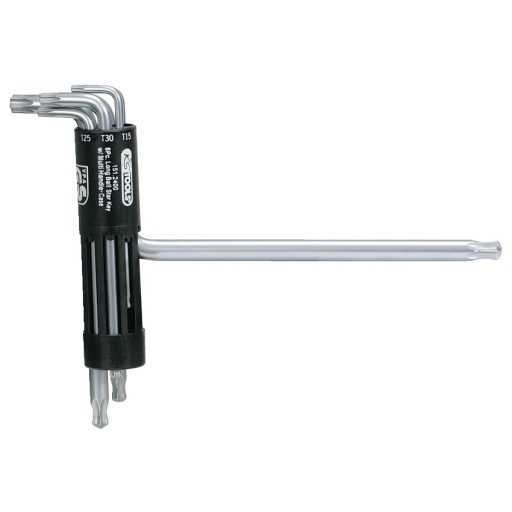 Jeu de 8 clés mâles TORX® à tête sphérique longue, T10 à T50