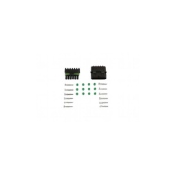 Kit assortiment de connecteurs electriques automobile étanche Delphi 6 pôles - 26 pcs
Connecteurs étanches Delphi - utilisable sur le VL, les 2 roues et le Poids Lourd - Conforme ROHS
Contient 1 connecteur mâle et 1 connecteur femelle 6 pôles
Contient 6 cosses à sertir mâle et 6 cosses à sertir femelle  et 12 joints étanchéité et obturateurs verts
Fourni sous blister
Contenu total : 26 pcs