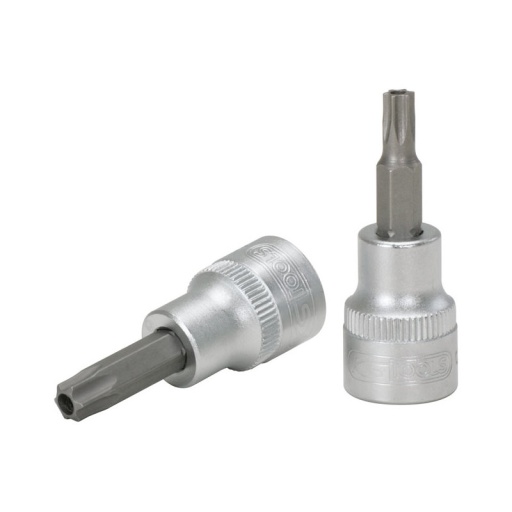 Douille tournevis ultimate torx percé 3/8". l.50 mm t40