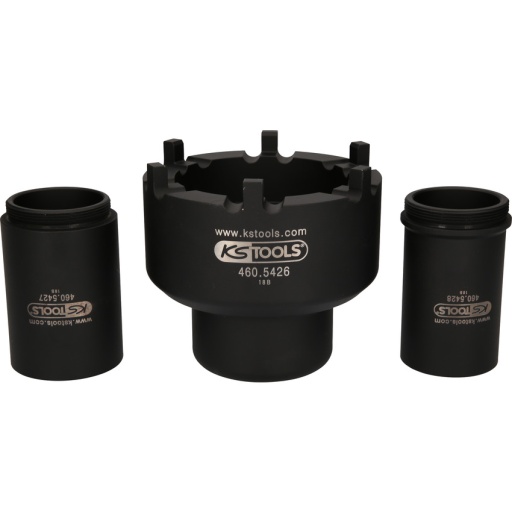 Jeu de douille à 6 ergots Ø 113 mm avec 2 tubes de centrage pour Mercedes, 3 pcs