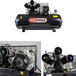 Compresseur sur cuve 500L - 10 bar - 10CV - 380V tri
Moteur électrique avec protection thermique protégeant contre les risques de surcharge électrique
Pressostat avec manomètre
Tri-cylindre en fonte
Taux de charge idéal : inférieur ou égal à 50%
Entraînement par 2 courroies pour une longévité prolongée
Compresseur professionnel à 3 cylindres
1 sortie d'air directe 1/2''
Capacité cuve :	500 L
Code EAN :	3663389007281
Course en mm :	70 mm
Débit d'air l/min :	1269 L/min
Débit maximal :	1269 L/min (76 m3/h)
Puissance en Watt :	7500 W
Niveau sonore :	75 dB(A) à 4 m
Pression maximale :	10 bar
Puissance moteur :	10 CV
Tension électrique :	400V tri 50Hz
Vitesse de rotation maxi :	950 Tr/min
Moteur :	tri-cylindres
Poids :	290,00 kg