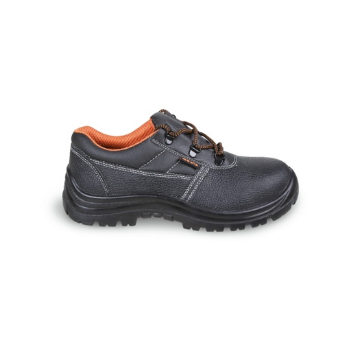 Chaussure basse en cuir pigmenté hydrofuge