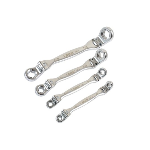 Jeu de clés torx femelle articulées doubles 4 pièces 8 tailles