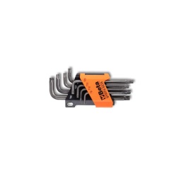 Jeu de 8 clés mâles coudées pour vis tamper résistant torx (art. 97rtx) avec support
- t9-t10-t15-t20-t25-t27-t30-t40
- uni6753-din911-iso2936
- qualité premium beta depuis 1939