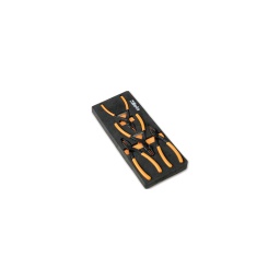 Module pinces circlips 4 pièces
- composition:
1 pince int 180mm 1 pince int coude 170mm 1 pince ext 175mm 1 pince int coude 175mm - module bicolore. pour une meilleure visibilite
- 1/4 de tiroir
- 367x147mm - qualité premium beta depuis 1939