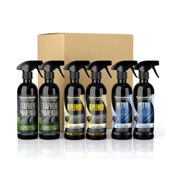 Contient : Graphene Pro Detailer x2.
Remplissage x2.
Verre ultra x2.
REMARQUE : Ne convient pas aux ateliers de carrosserie.