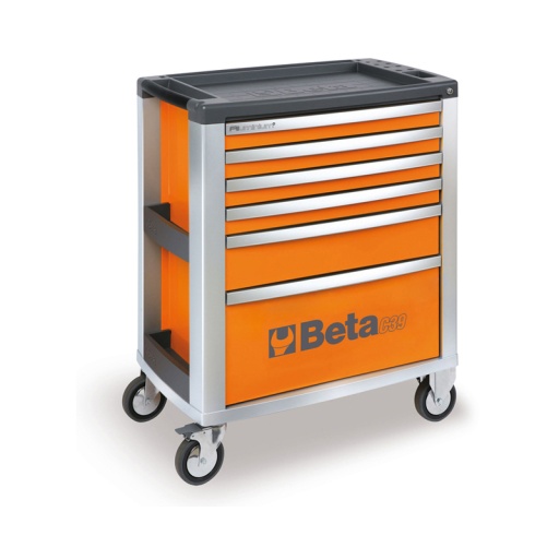 Servante d'atelier 6 tiroirs 1200kg beta orange