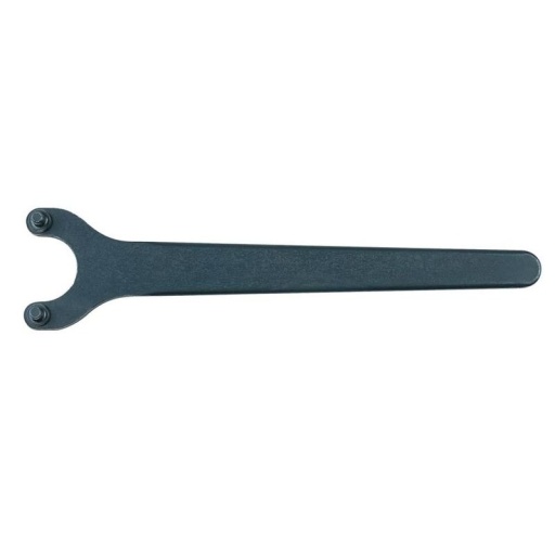 Clé à ergot brunie pour écrous à empreintes sur le dessus, 90 mm