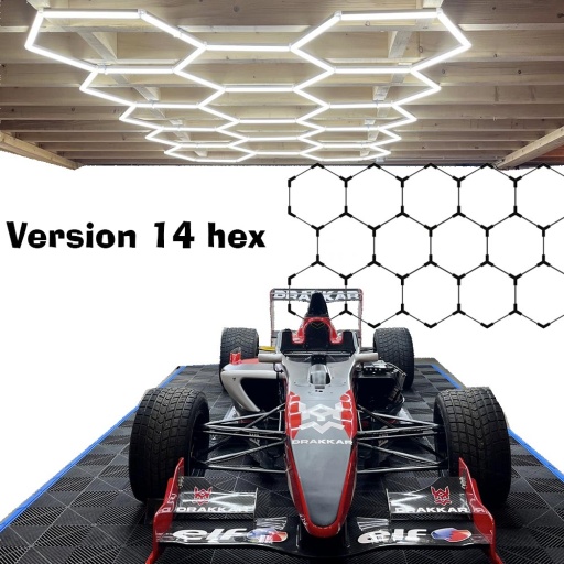 Ensemble eclairage atelier hexagonale 14 hexagones 456W