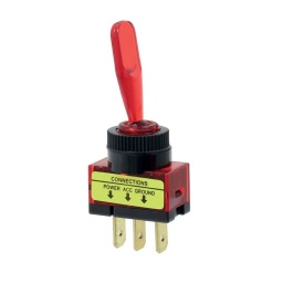 Interrupteur lumineux 2 positions.
Ø 11,7mm
20A
3 bornes