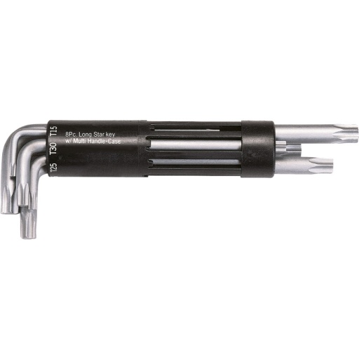 Jeu de 8 clés mâles TORX® longue. T10 à T50