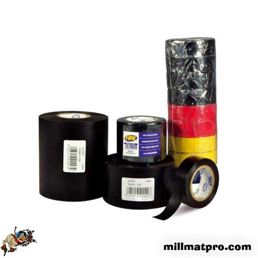 Paquet de 10 rouleaux de ruban isolant pvc 19mm x 10m