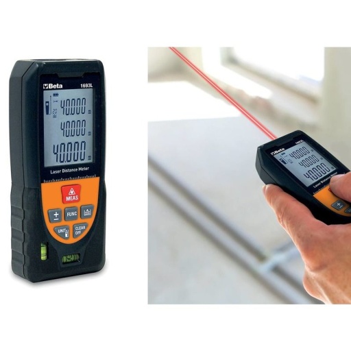 Télémètre laser multifonction 40m avec niveau de positionnement