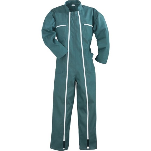 Combinaison de travail 2 zips verte
