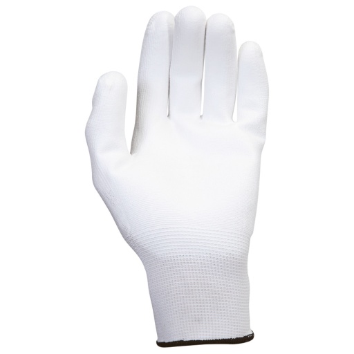 Gants microfibres blancs, T.11, 12 paires